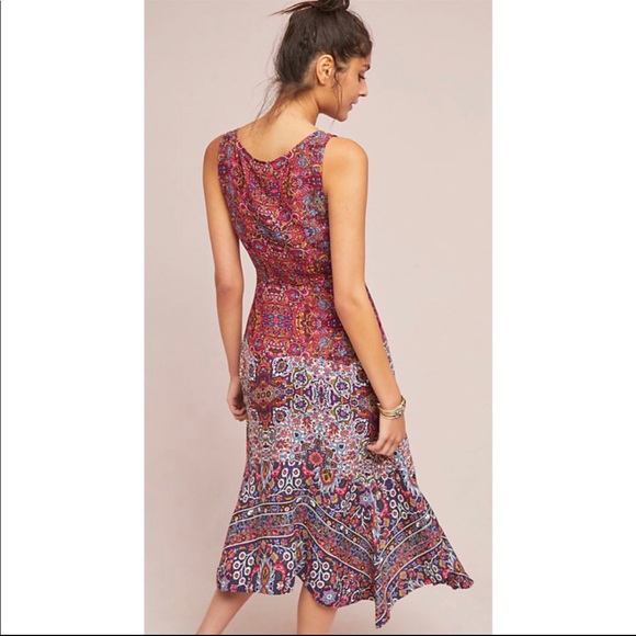 anthropologie boho dress